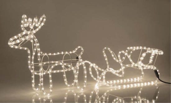 Lumières féeriques et rennes de Noël avec lumière - 30 cm -40