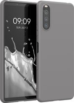 kwmobile telefoonhoesje geschikt voor Sony Xperia 10 III - Hoesje voor smartphone - Back cover in steengrijs