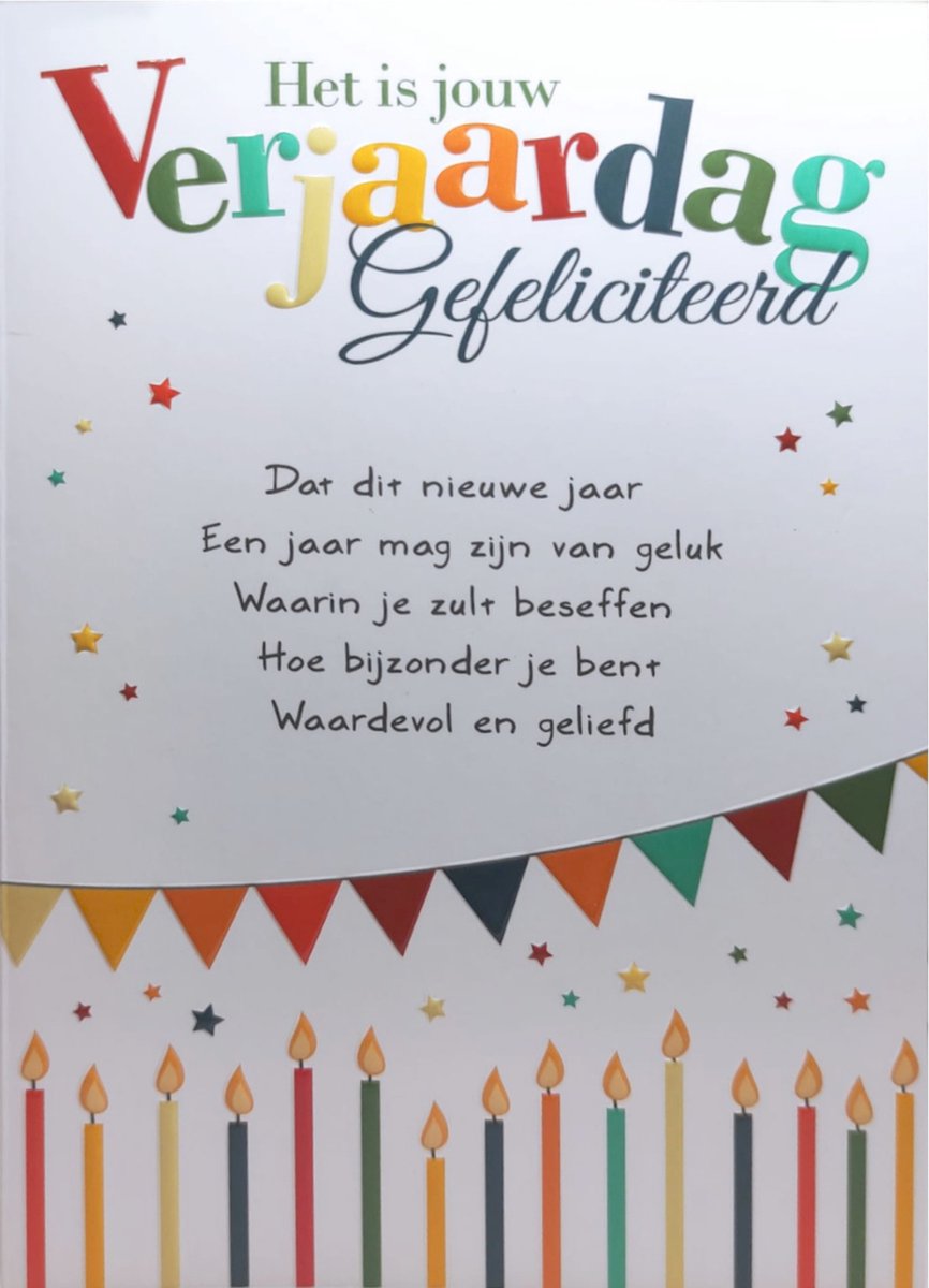 Kaart - Intense - Het is jouw verjaardag - TE024-A