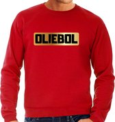 Oliebol foute Oud en Nieuw sweater - rood - heren - Jaarwisseling outfit S