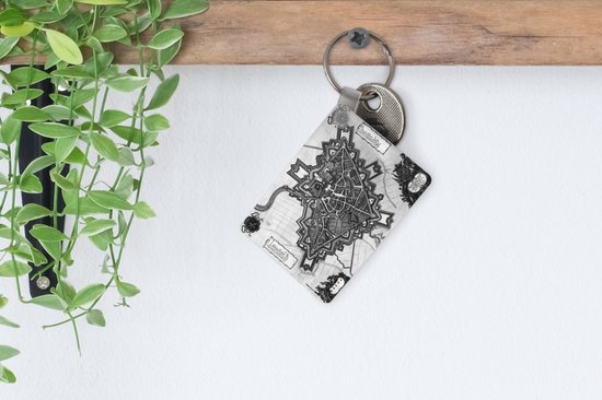 Sleutelhanger - Stadskaart - Breda - Antiek - Uitdeelcadeautjes - Plastic