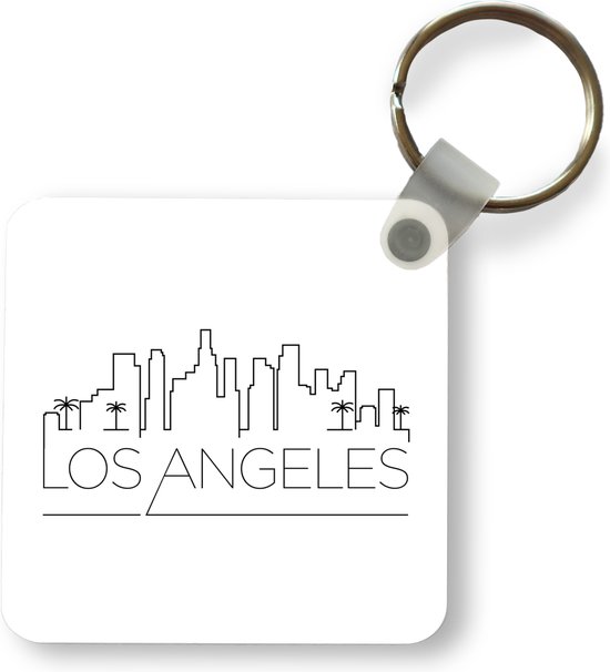 De daadwerkelijke Hertogin Kakadu Sleutelhanger - Skyline Los Angeles wit - Plastic - Rond -  Uitdeelcadeautjes | bol.com