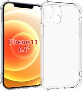 iPhone 13 Hoesje - MobyDefend Transparante Shockproof TPU Gelcase - Verstevigde Hoeken - Volledig Doorzichtig - GSM Hoesje - Telefoonhoesje Geschikt Voor Apple iPhone 13