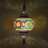 Oosterse mozaïek hanglamp pumpkin multi color