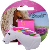 Horse Friends Klaparmband Meisjes 21,5 Cm Roze/wit