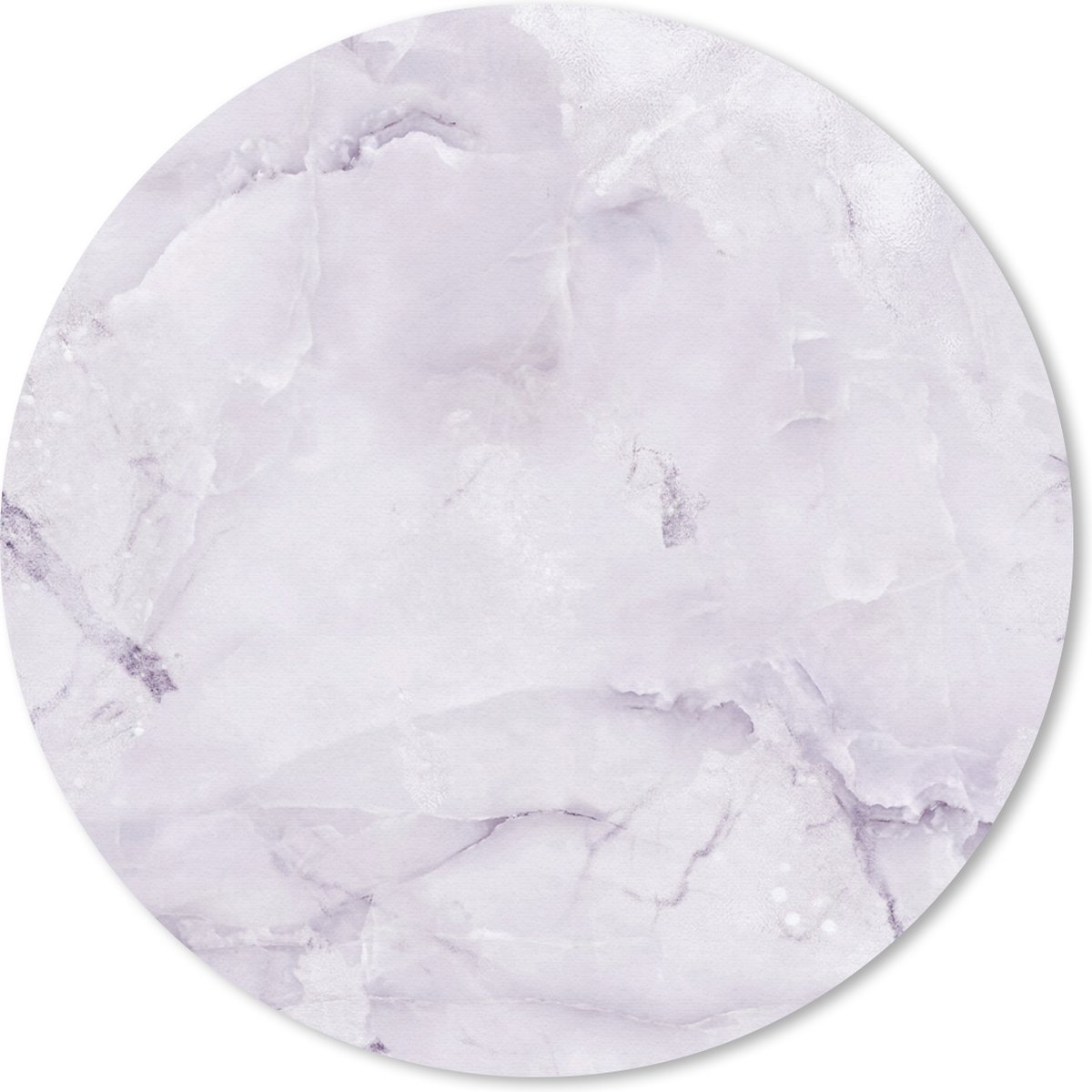 Muismat rond 30x30 cm - Mousepad Marmer - Plamuur - Roze - Ronde muismatten