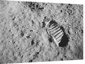 Astronaut footprint (voetafdruk op maanoppervlak) - Foto op Dibond - 90 x 60 cm