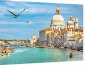 Santa Maria della Salute en het Canal Grande in Venetië - Foto op Dibond - 60 x 40 cm