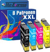 PlatinumSerie 8x inkt cartridge alternatief voor Epson 603XL 603 XL