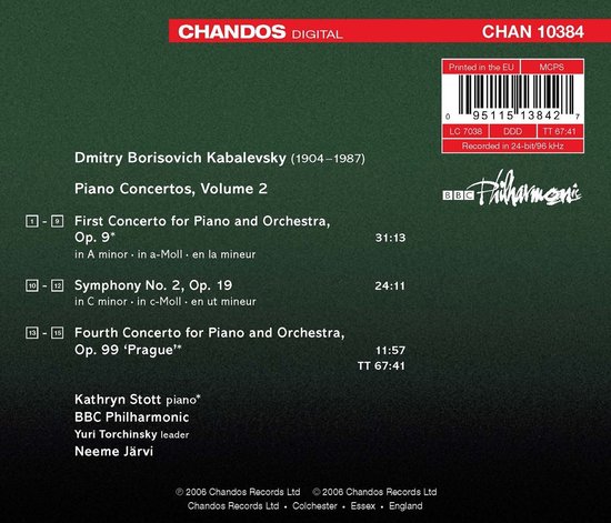 Stott/BBC Philharmonic - Piano Concerto 1 & 4/Symphony 2 (CD), Stott ...