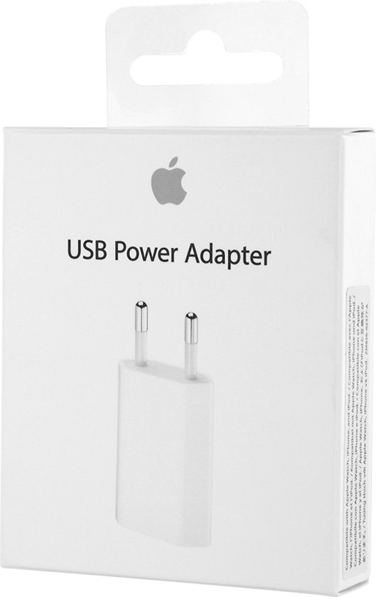 Transformator Uitbarsten distillatie Apple 5W iPhone oplader - Wit | bol.com