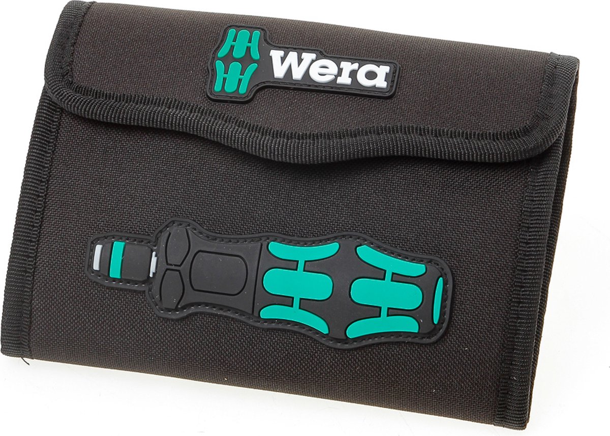 WERA Kraftform Kompakt Turbo 1 schroevendraaier handgreep met bitset in vouwetui 19-delig - 05057482001