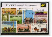Rocket gebouwd door G.Stephenson – Luxe postzegel pakket (A6 formaat) : collectie van verschillende postzegels van Rocket gebouwd door G.Stephenson – kan als ansichtkaart in een A6