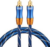 By Qubix ETK Digital Toslink Optical kabel 1 meter - audio male to male - Optische kabel BLUE series - Blauw audiokabel soundbar