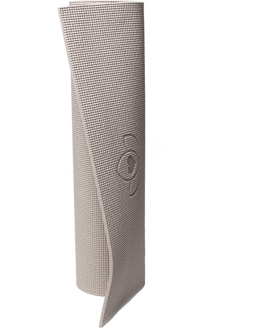 Basispakket yogamat en blok - taupe van Basi — afbeelding 2