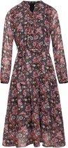 Smashed Lemon Jurk Dress 21844  Black/multi Dames Maat - 40