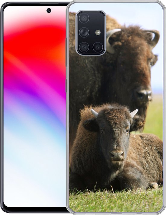 Coque Samsung Galaxy A51 5G - Buffle - Herbe - Veau - Coque de téléphone en Siliconen