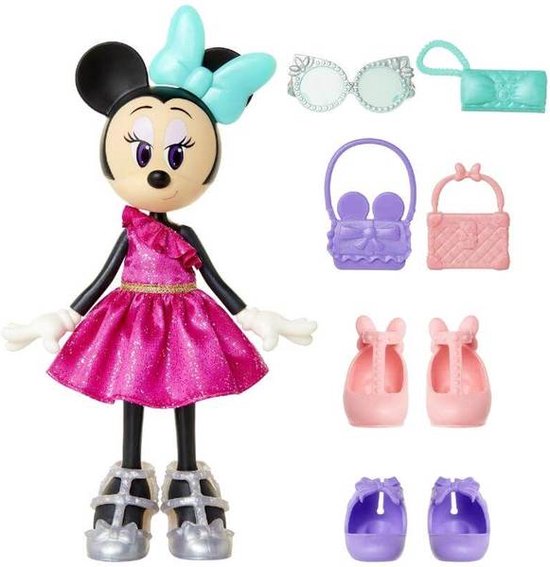 Minnie, 2 Figurines Articulées 7,5 cm avec Accessoires, Thème