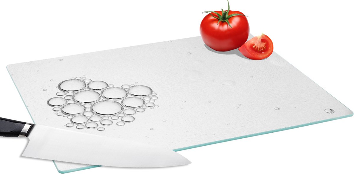 Glazen Snijplank - 39x28 - Meerdere druppels bij elkaar - Snijplanken Glas