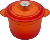 Bol.com Le Creuset Rijstkoker / Cocotte Every - Tradition - Oranjerood - ø 18 cm / 2 Liter aanbieding