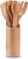 Selwo™ keukengereihouder, 7-delig, bamboe, ca. Ø 9 x 33 cm