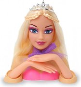 kaphoofd prinses Bella meisjes 24,5 cm roze 8-delig