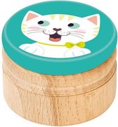 melktanddoosje poes 5 cm mintgroen