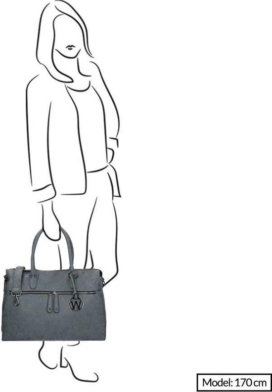 Wimona Fabiana 2021 Sac à bandoulière / Sac pour ordinateur portable - 15,6 pouces - Blauw