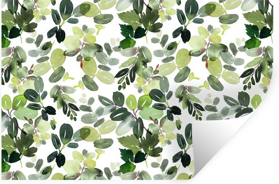 Muurstickers - Sticker Folie - Kerst - Planten - Maretak - 90x60 cm - Plakfolie - Muurstickers Kinderkamer - Zelfklevend Behang - Zelfklevend behangpapier - Stickerfolie