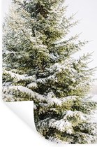 Muurstickers - Sticker Folie - Winter - Sneeuw - Boom - 20x30 cm - Plakfolie - Muurstickers Kinderkamer - Zelfklevend Behang - Zelfklevend behangpapier - Stickerfolie