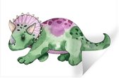 Stickers muraux - Film autocollant - Dinosaurus - Chambre d'enfant - Vert - Garçons - Filles - Enfants - 60x40 cm - Film adhésif - Stickers muraux Chambre d'enfant - Papier peint autocollant - Papier peint autocollant - Film autocollant
