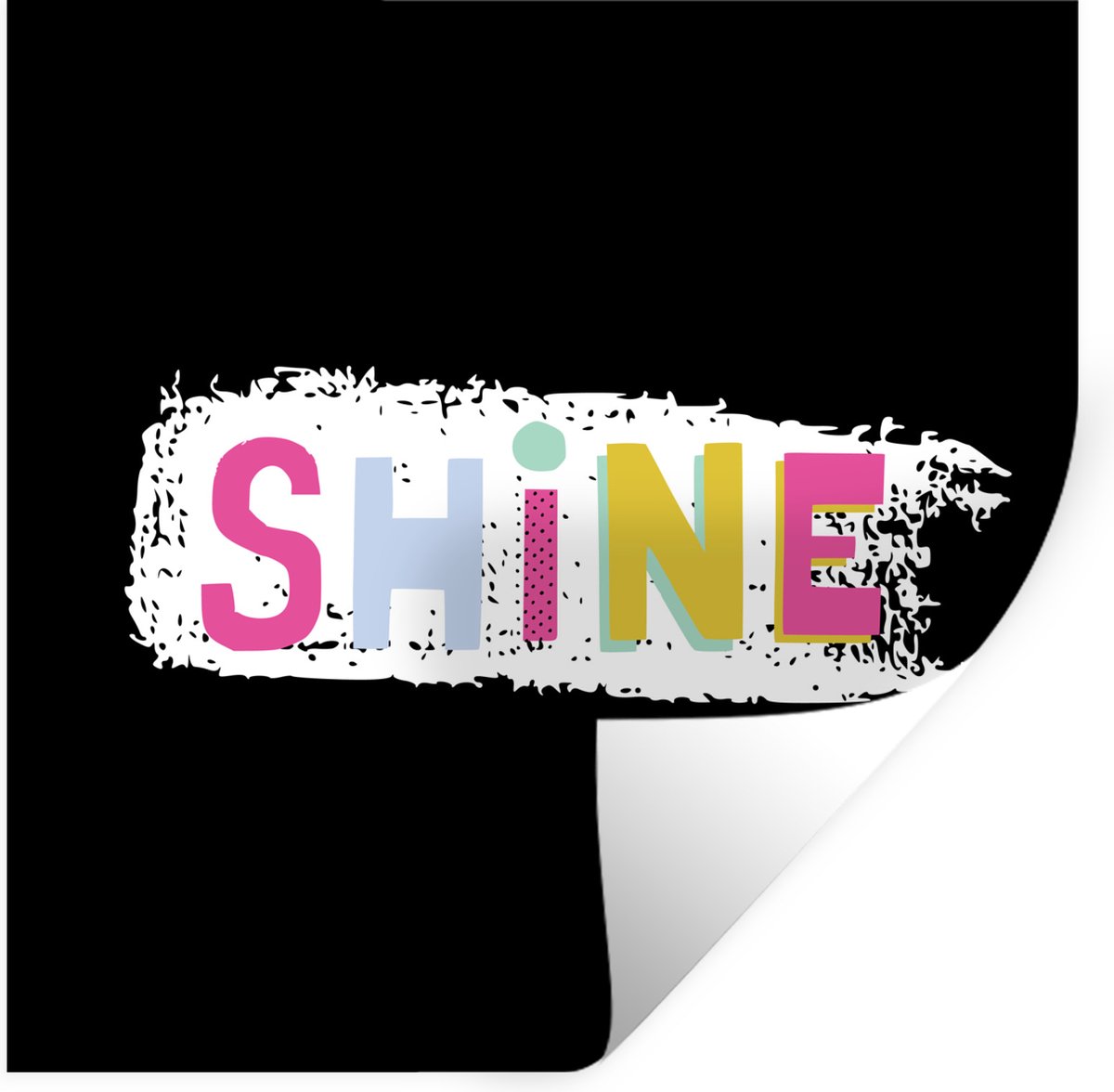 Muurstickers - Sticker Folie - Zomer - Quote - Wit - 30x30 cm - Plakfolie - Muurstickers K