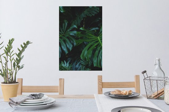 Stickers Stickers muraux - Jungle - Vert - Feuilles - 40x60 cm - Feuille adhésive