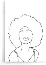 Walljar - Afro - Muurdecoratie - Poster