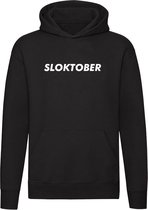 Sloktober | Unisex | Trui | Sweater | Hoodie | Capuchon | Zwart | Oktoberfest | München | Duitsland | Bier | Festival | Volksfeest