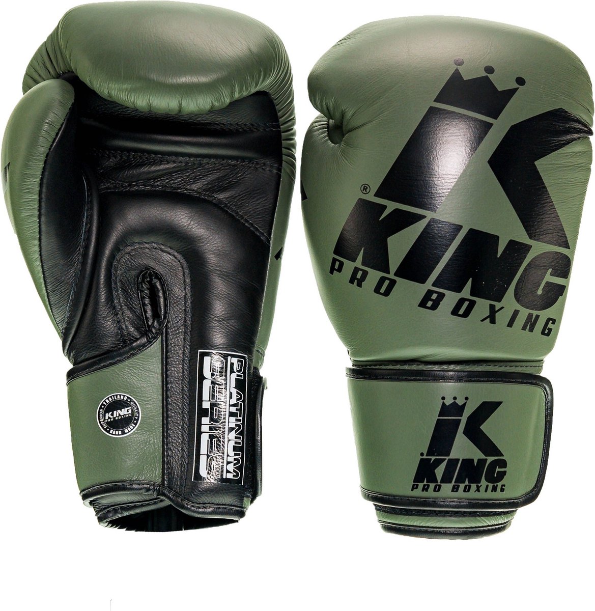 King (kick)bokshandschoenen Platinum 3 Groen/Zwart 16oz
