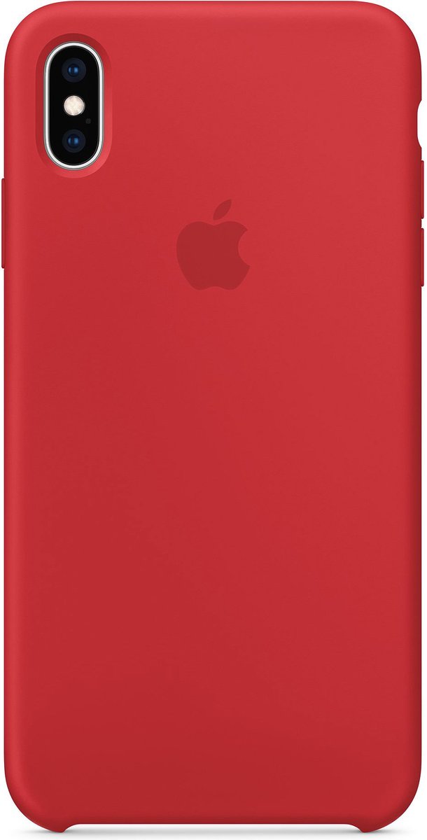 Apple Siliconen Back Cover voor iPhone XS Max - Rood