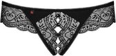 Miamor String Met Open Kruisje - Zwart - Sexy Lingerie & Kleding - Lingerie Dames