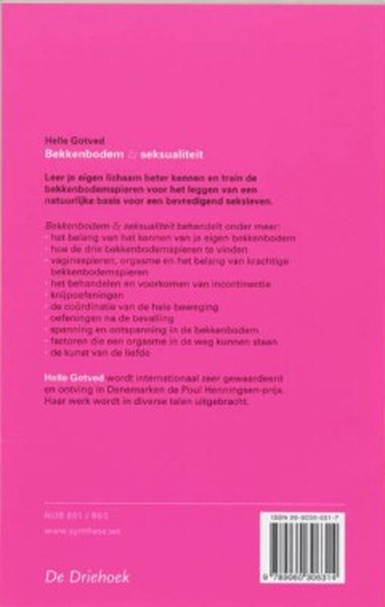 Bekkenbodem en seksualiteit - back cover