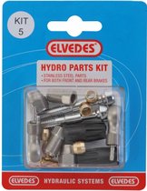 Hydraulische onderdelen Kit 5 M8 + banjo RVS voor Elvedes hydraulische leiding (op kaart)