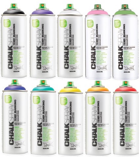 Montana CHALK - Krijtverf WIT spuitbus 400ml