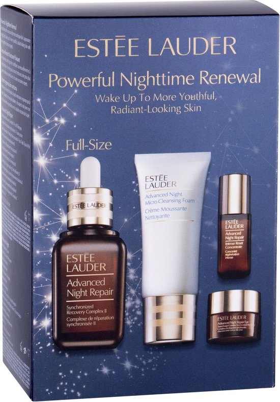 Estée Lauder Powerful Nighttime Renewal Giftset Advanced Night Repair Synchronized Recovery Complex II 30 ml + Advanced Night Micro Cleansing Foam 30 ml + Intense Reset Concentrate 5 ml + Eye Supercharged Complex 5 ml - Estée Lauder