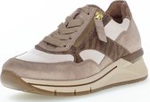 Gabor 76.586.32 - dames sneaker - beige/bruin - maat 42 - breed leest