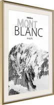 Poster Peaks of the World: Mont Blanc 30x45