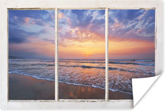 Affiche Transparente - Mer - Plage - 60x40 cm