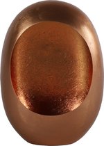 Non-branded Theelichthouder Eggy 9,5 X 23 Cm Staal Roestbruin