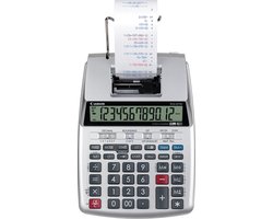 Canon P‑23 DTSC II – Bureaurekenmachine met printer – 12‑cijferig display – Dubbele voeding – Zilver