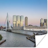 Poster Rotterdam - Water - Brug - 100x100 cm XXL