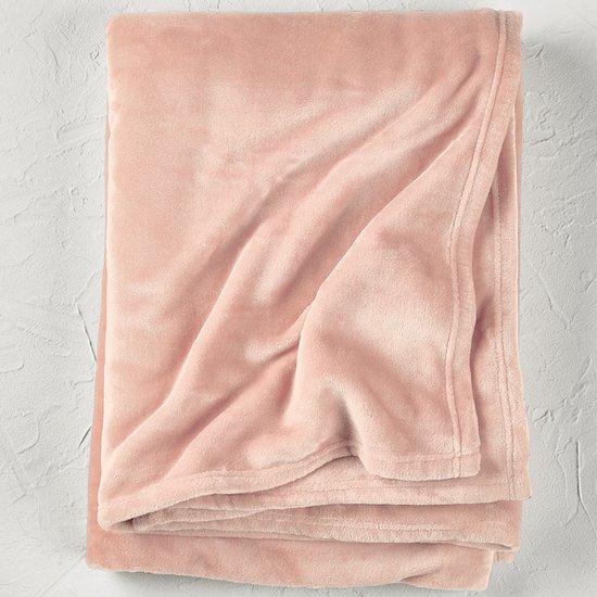 Couverture polaire De Witte Lietaer Snuggly Blush- 150 x 200 cm - Rose