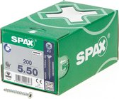 Spax Spaanplaatschroef Verzinkt PK 5.0 x 50 (200) - 200 stuks
